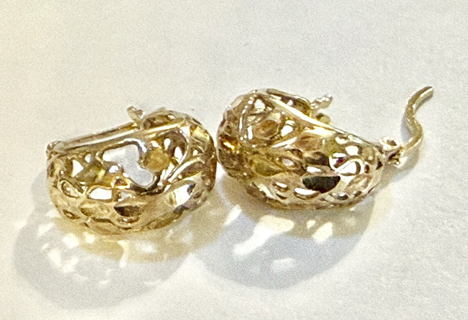 Elegant Vermil Earrings , 935 Silver Finished By Gold Made In Turkey