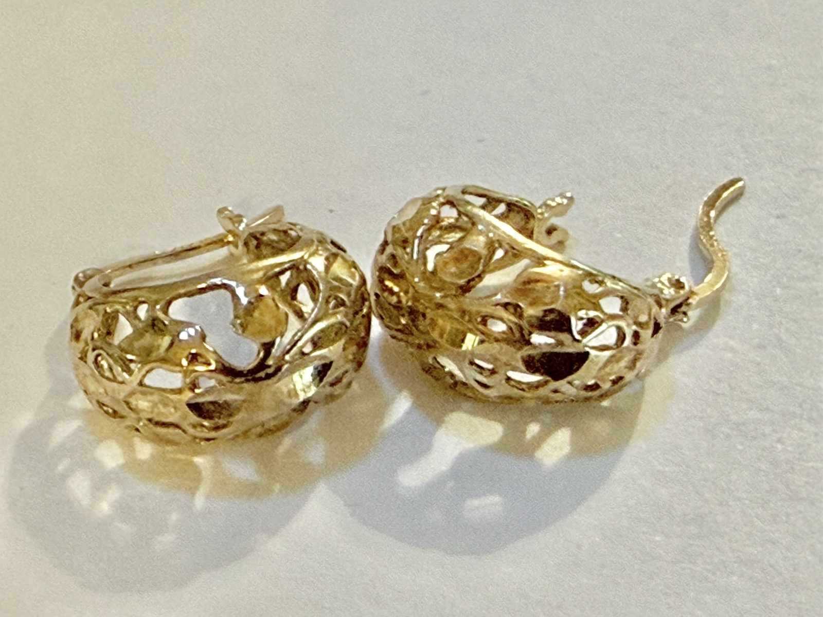 Elegant Vermil Earrings , 935 Silver Finished By Gold Made In Turkey