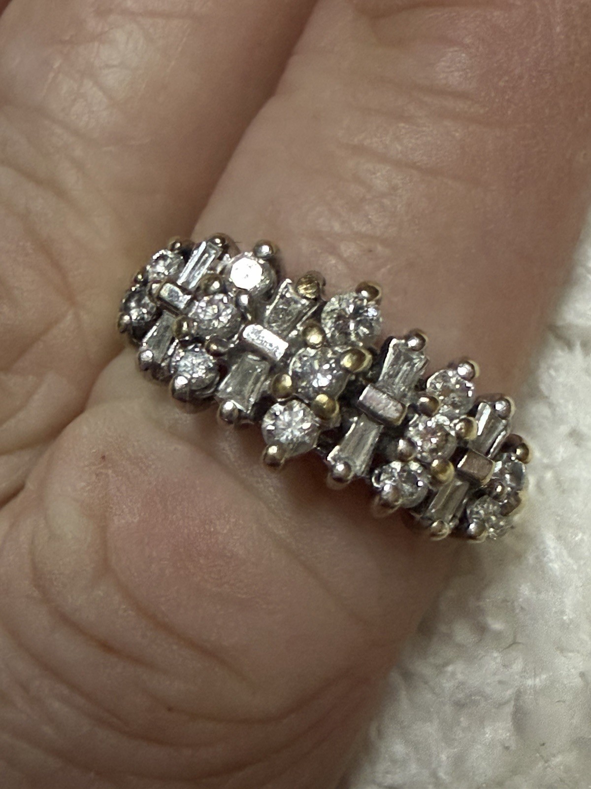 10k Diamond Yellow Gold Ring 7.5