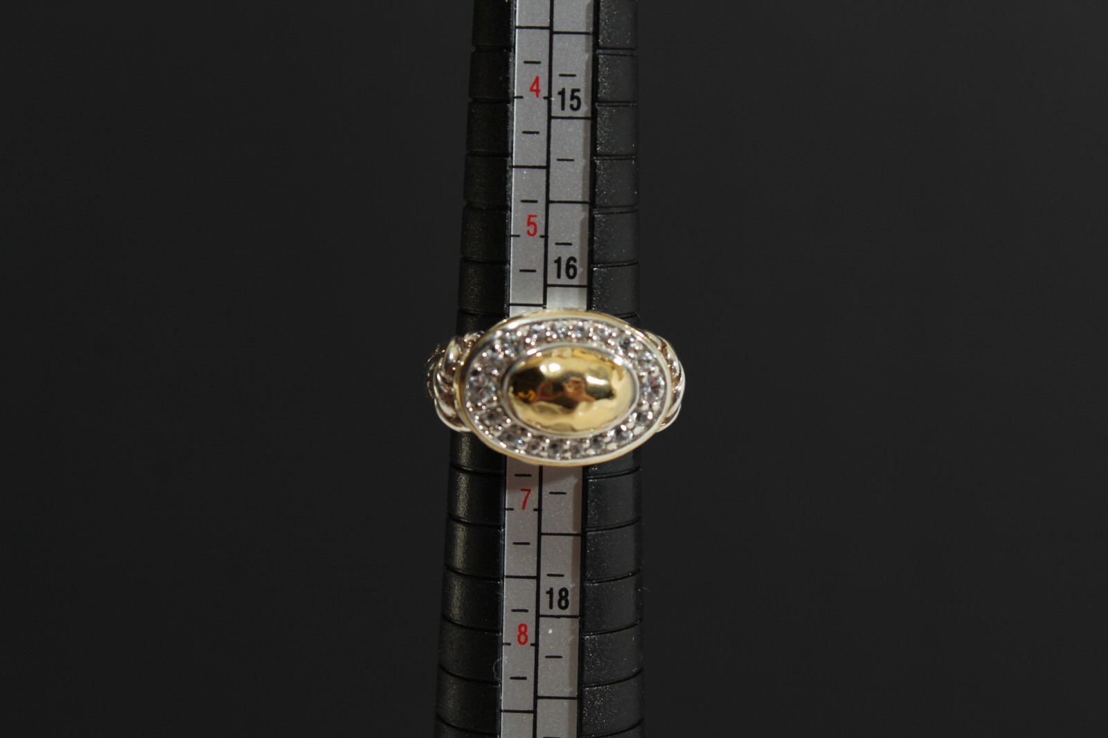 JOHN HARDY Sterling Silver & 22K Gold & Sapphire East West Palu Ring! Signed!